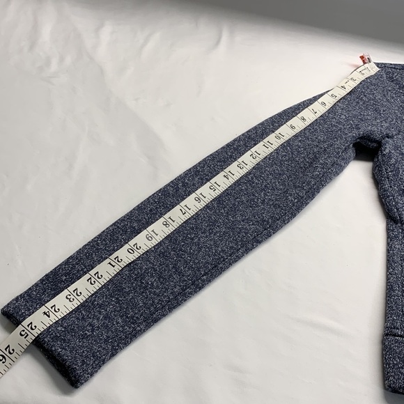 Banana Republic Asymmetrical Sweater Jacket Small Navy Blue/White Mix - Picture 11 of 12